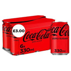 Coca-Cola Zero Sugar 6 x 330ml (Case of 4) - Honesty Sales
