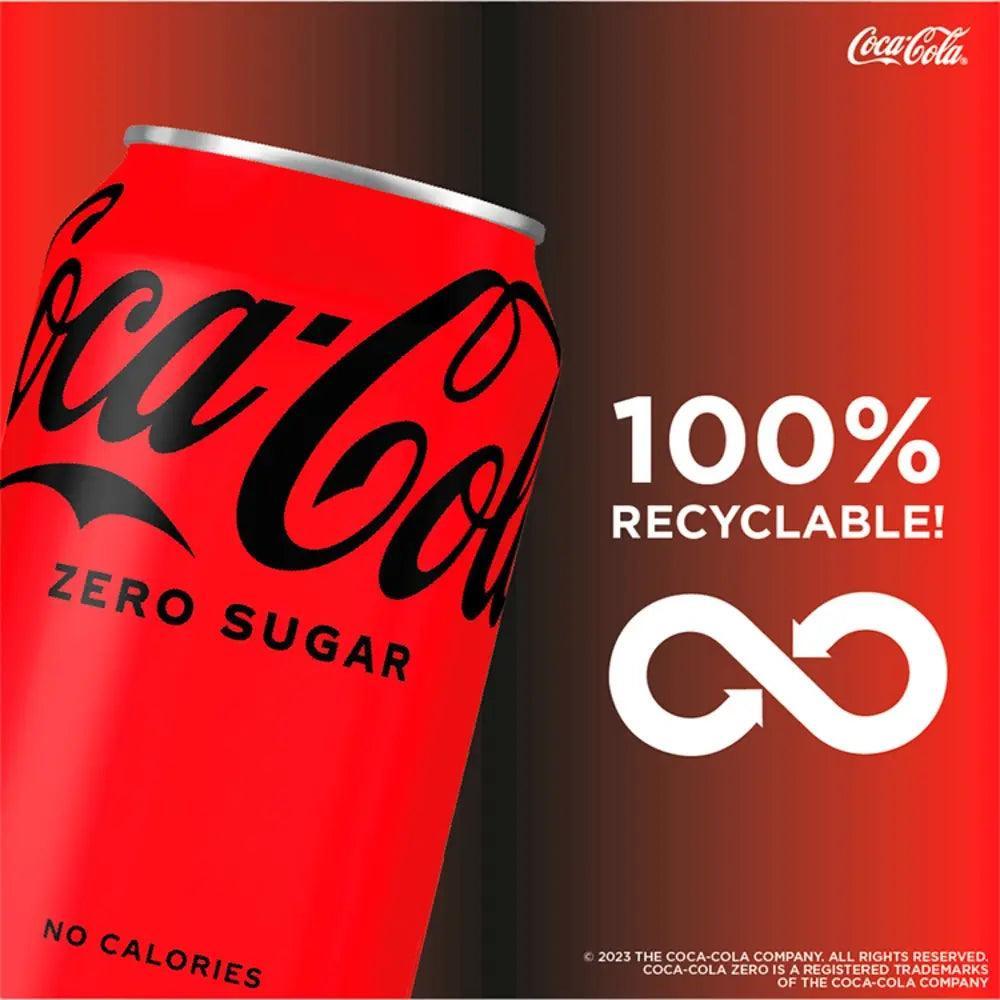 Coca-Cola Zero Sugar 6 x 330ml (Case of 4) - Honesty Sales