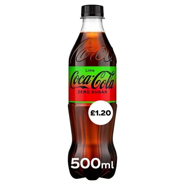 Coca - Cola Zero Sugar Lime 500ml (Case of 12) - Honesty Sales