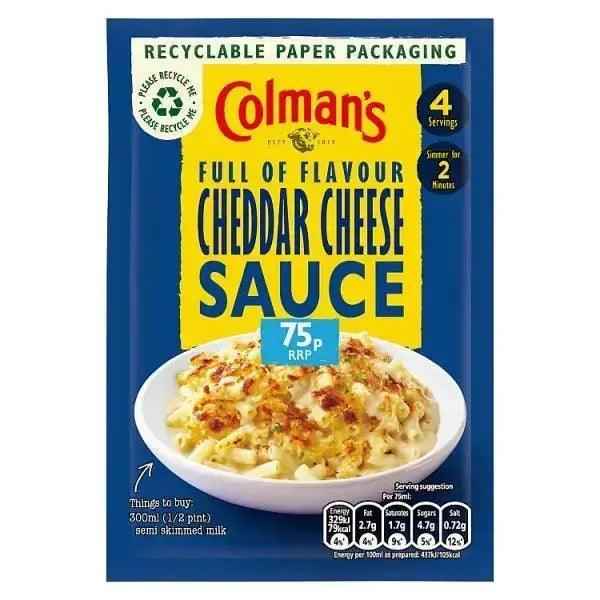 Colman's Cheddar Cheese Sauce Mix 40g (Case of 10) - Honesty Sales