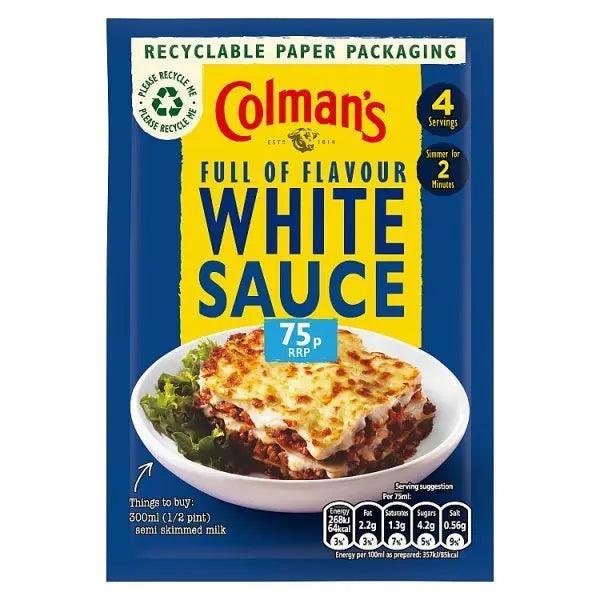 Colman's White Sauce Mix 25 g Enhance Dishes - Honesty Sales