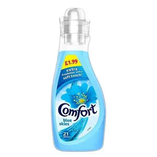 Comfort Blue skies Fabric Conditioner 21 Wash 750ml (Case of 8) - Honesty Sales