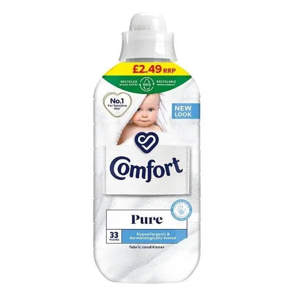 Comfort Sensitive Fabric Conditioner Pure 33 washes (990 ml) (Case of 8) - Honesty Sales