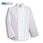 Coolmax Chefs Jacket Long Sleeve Black - White - Honesty Sales