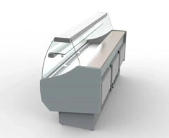 Coreco Refrigerated Curved Glass Serveover 2525mm - CVED-8-25-C - Honesty Sales U.K
