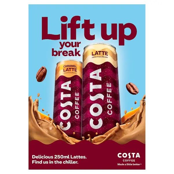 Costa Coffee Caramel Latte Iced Coffee 250ml (Case of 12) - Honesty Sales