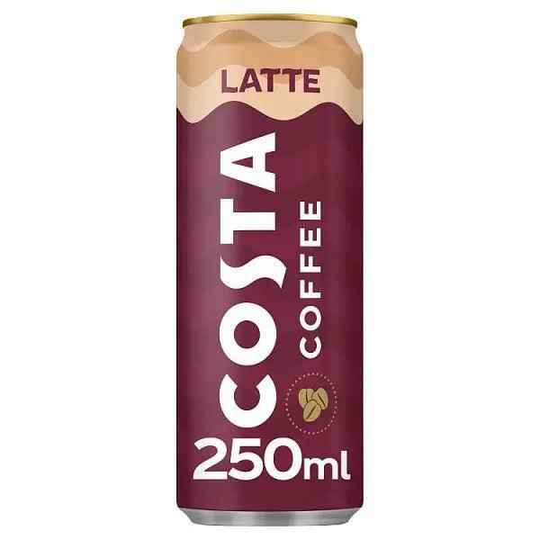 Costa Coffee Latte 12 x 250ml Cans - Honesty Sales