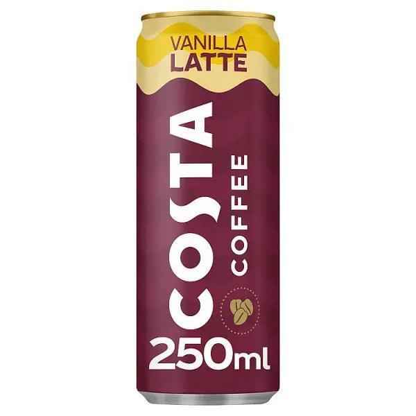 Costa Coffee Latte 12 x 250ml Cans - Honesty Sales