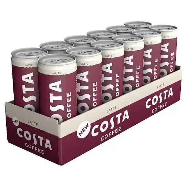 Costa Coffee Latte 12 x 250ml Cans - Honesty Sales