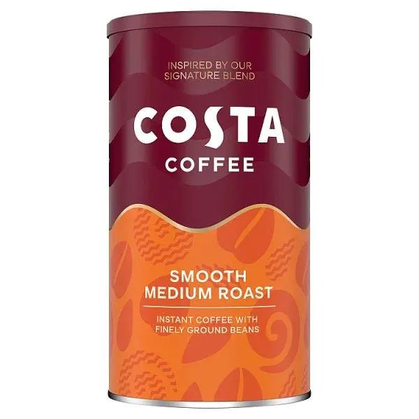 Costa Coffee Smooth Medium Roast 100g (Case of 6) - Honesty Sales
