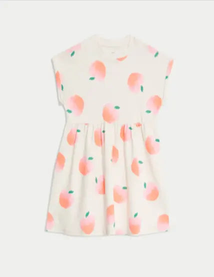 Cotton Rich Printed T-Shirt Dress (2 - 8 Yrs) - Honesty Sales