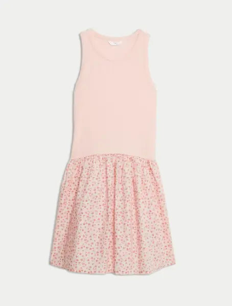 Cotton Rich Ribbed Dress (2 - 16 Yrs) - Honesty Sales