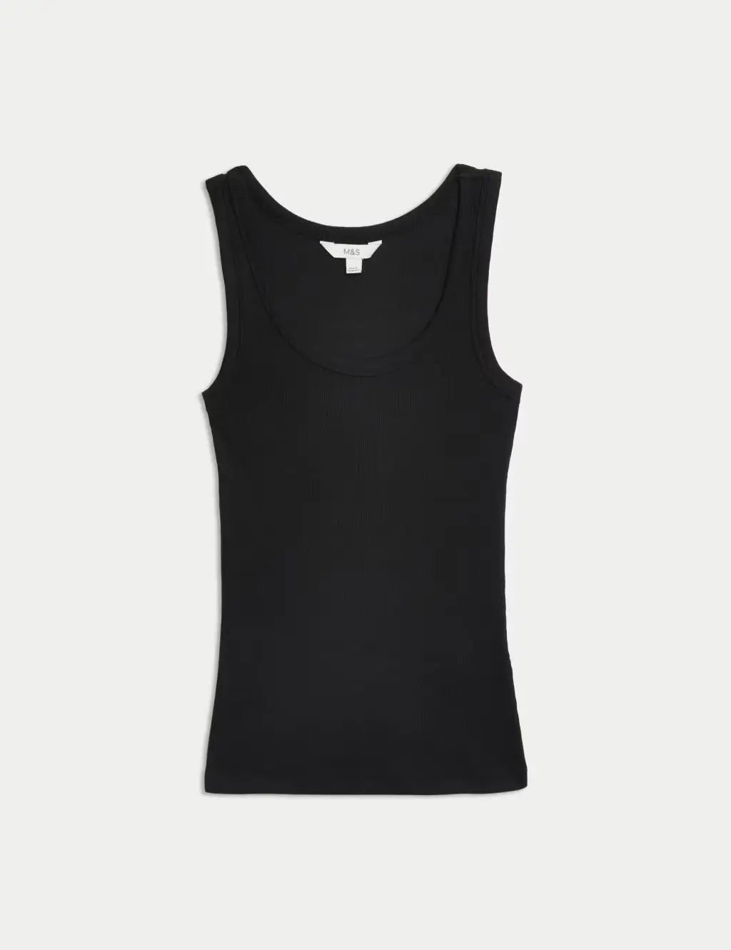 Cotton Rich Ribbed Slim Fit Vest Top - Honesty Sales