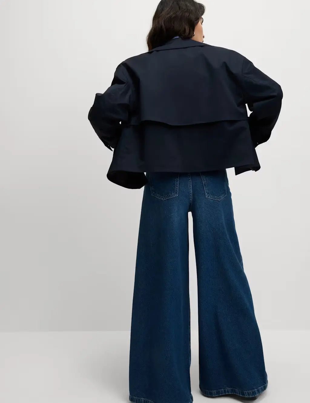 Cotton Rich Short Trench Coat - Honesty Sales