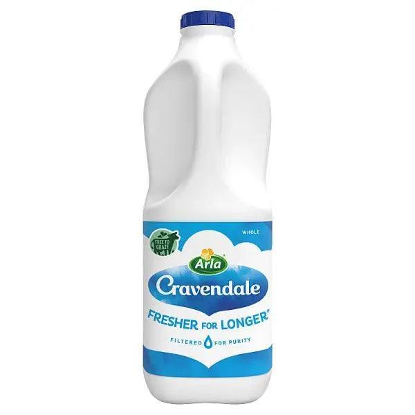 Cravendale Filtered Fresh Whole Milk 2L Fresher for Longer - Honesty Sales