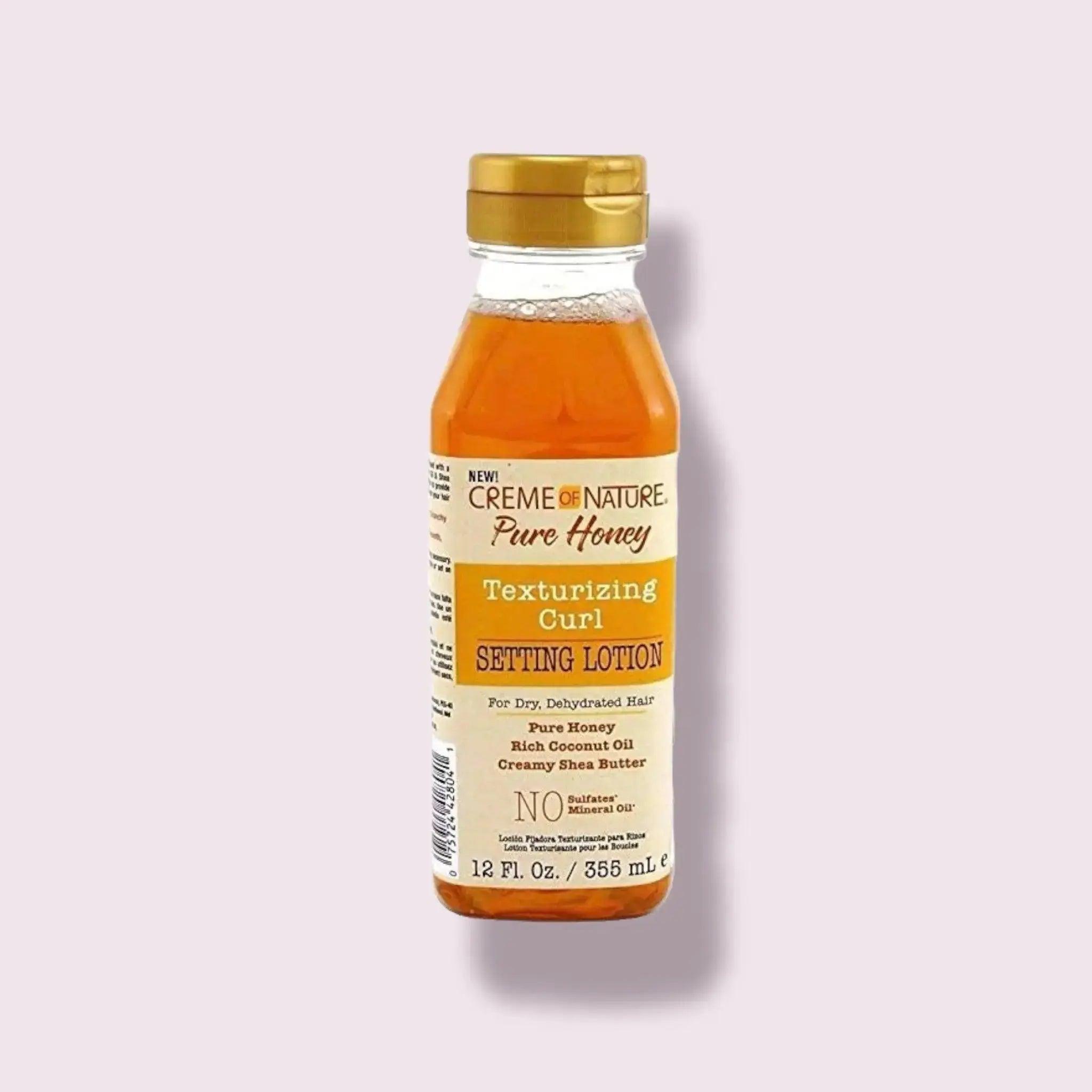 Creme Of Nature Pure Honey Texturizing Curl Setting Lotion, 12 fl. oz - Honesty Sales