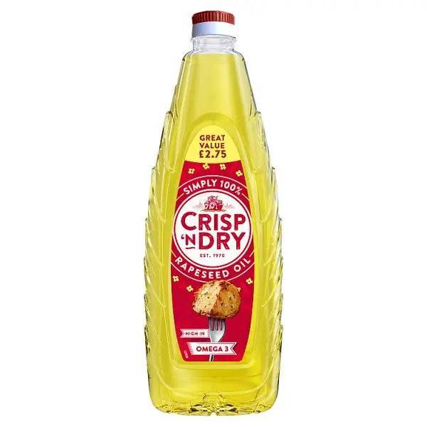 Crisp 'n Dry Rapeseed Oil 1 Litre (Case of 8) - Honesty Sales