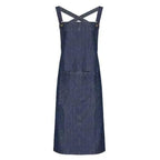 Cross Back Barista Apron Black, Black Denim, Indigo Denim, Grey Denim - Honesty Sales