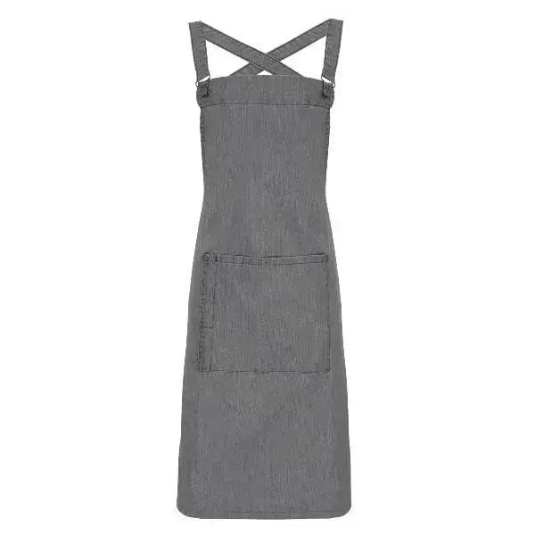 Cross Back Barista Apron Black, Black Denim, Indigo Denim, Grey Denim - Honesty Sales