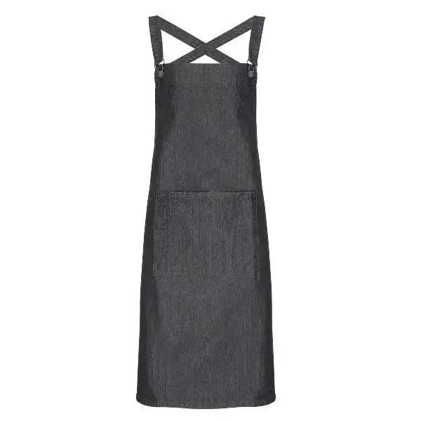Cross Back Barista Apron Black, Black Denim, Indigo Denim, Grey Denim - Honesty Sales