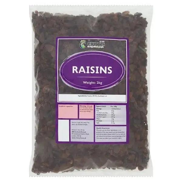 Curtis Raisins 2kg Suitable for vegetarians - Honesty Sales