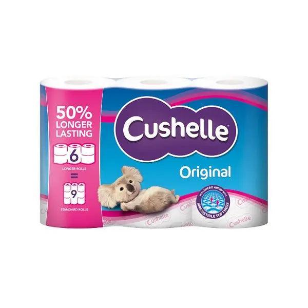 Cushelle Original 50% Longer Lasting Toilet Tissue 6 Equals 9 Regular Rolls - Honesty Sales