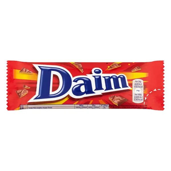 Daim Chocolate Bar 28g (Case of 36) - Honesty Sales