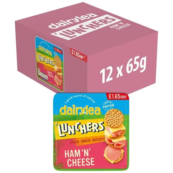 Dairylea Lunchers Ham 'N' Cheese 65g (Case of 12) - Honesty Sales