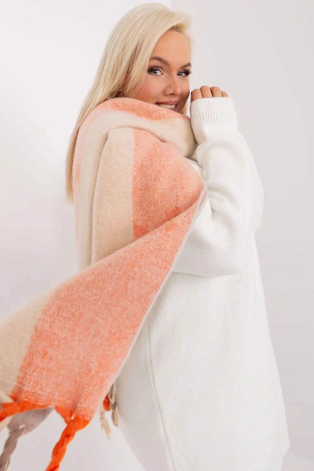 Decorative Stripe Scarf – Soft, Stylish & Cold-Weather Ready - Honesty Sales