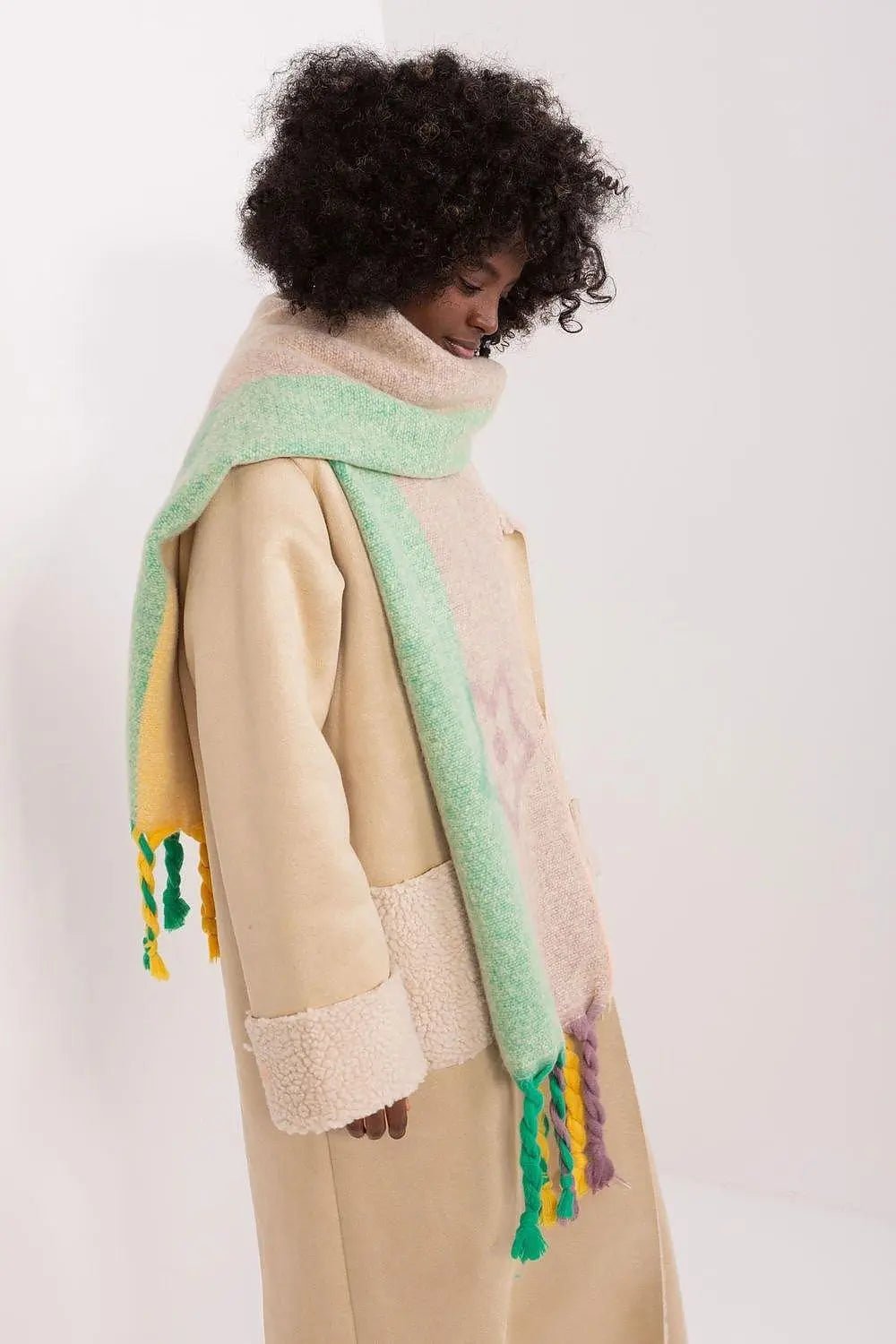 Decorative Stripe Scarf – Soft, Stylish & Cold-Weather Ready - Honesty Sales