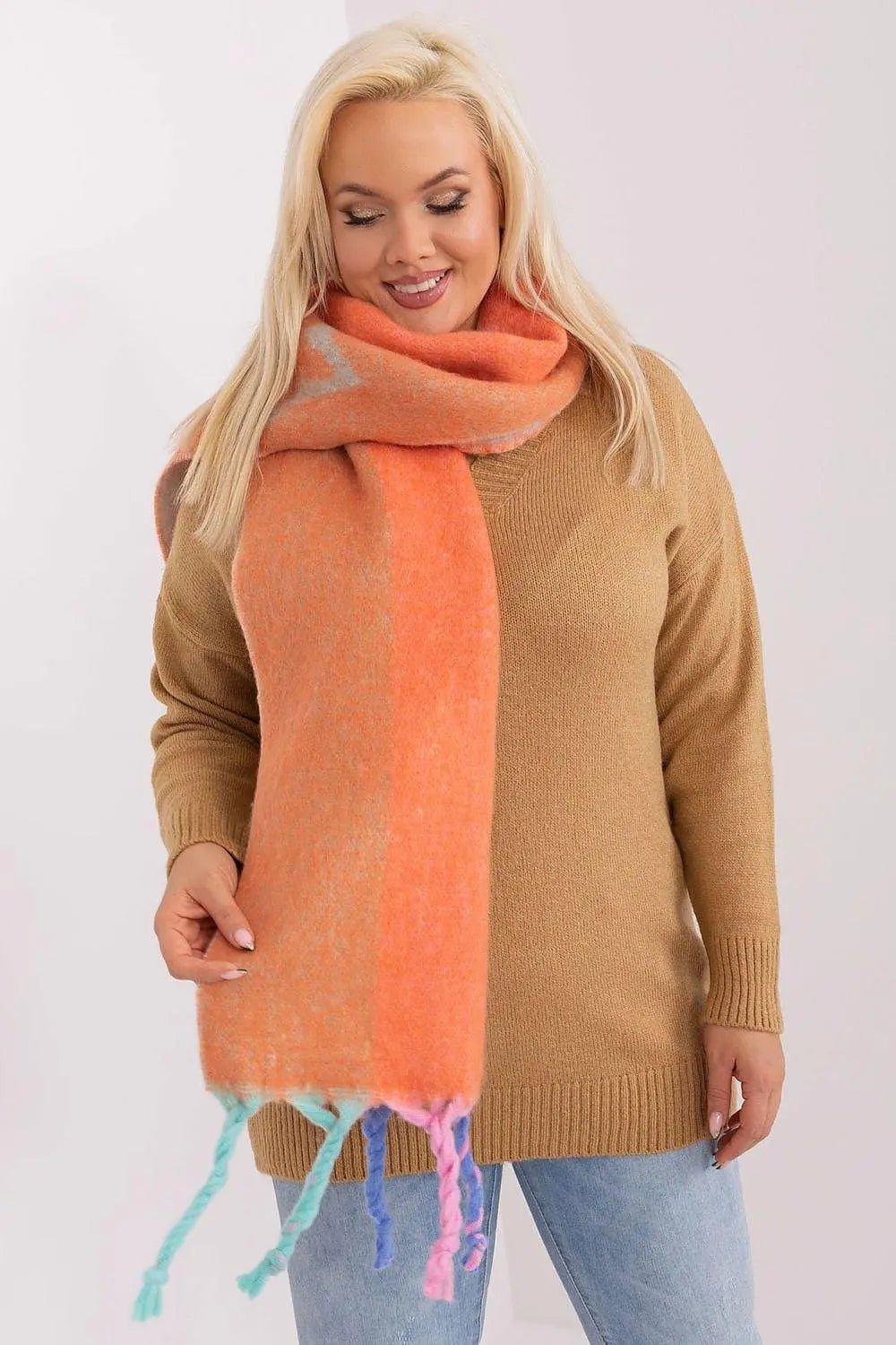 Decorative Stripe Scarf – Soft, Stylish & Cold-Weather Ready - Honesty Sales