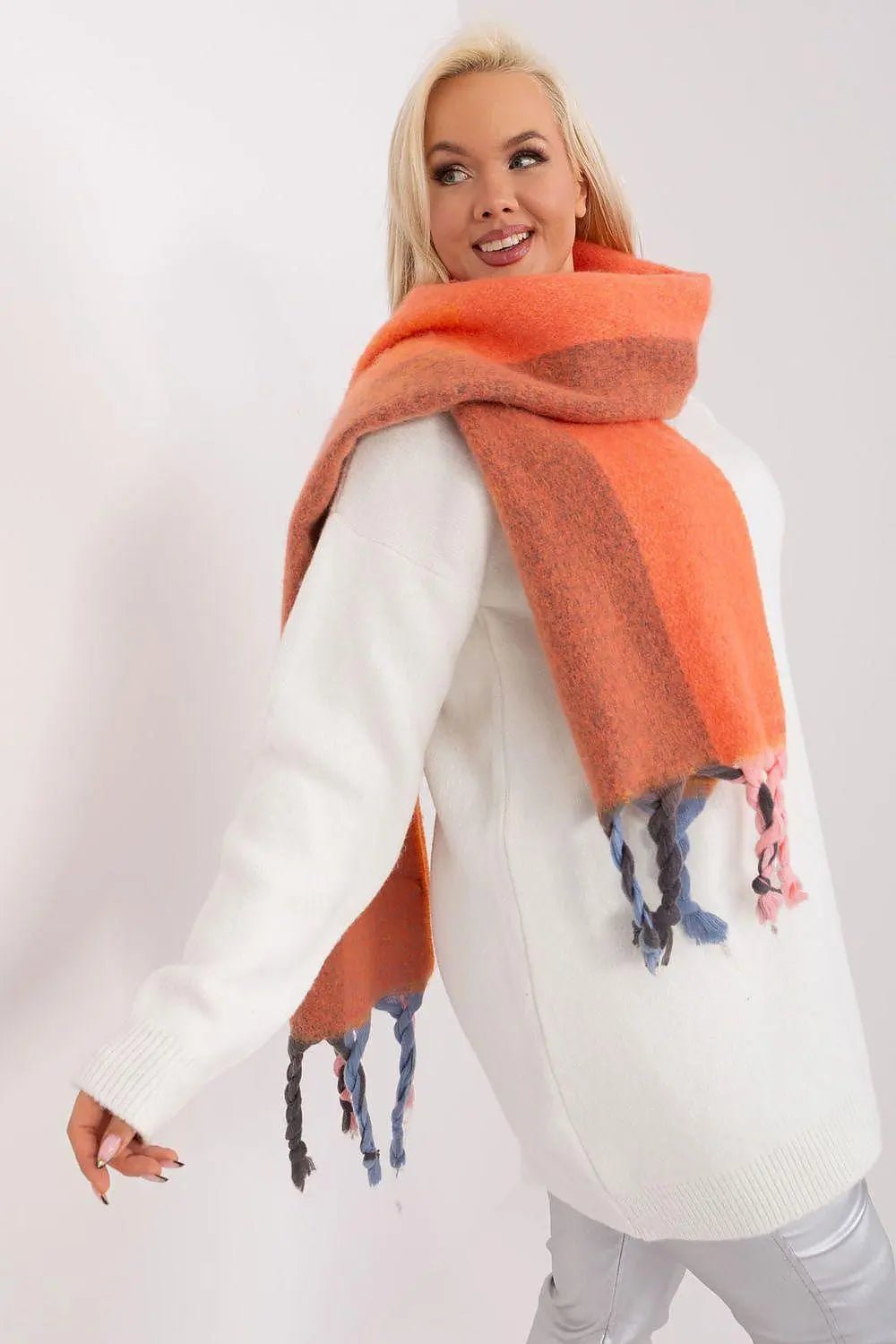 Decorative Stripe Scarf – Soft, Stylish & Cold-Weather Ready - Honesty Sales