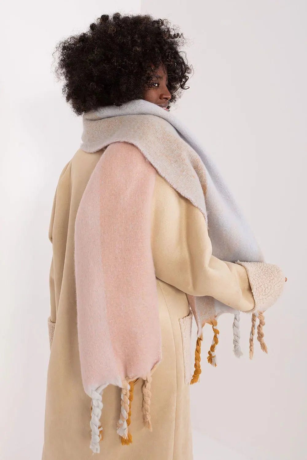 Decorative Stripe Scarf – Soft, Stylish & Cold-Weather Ready - Honesty Sales