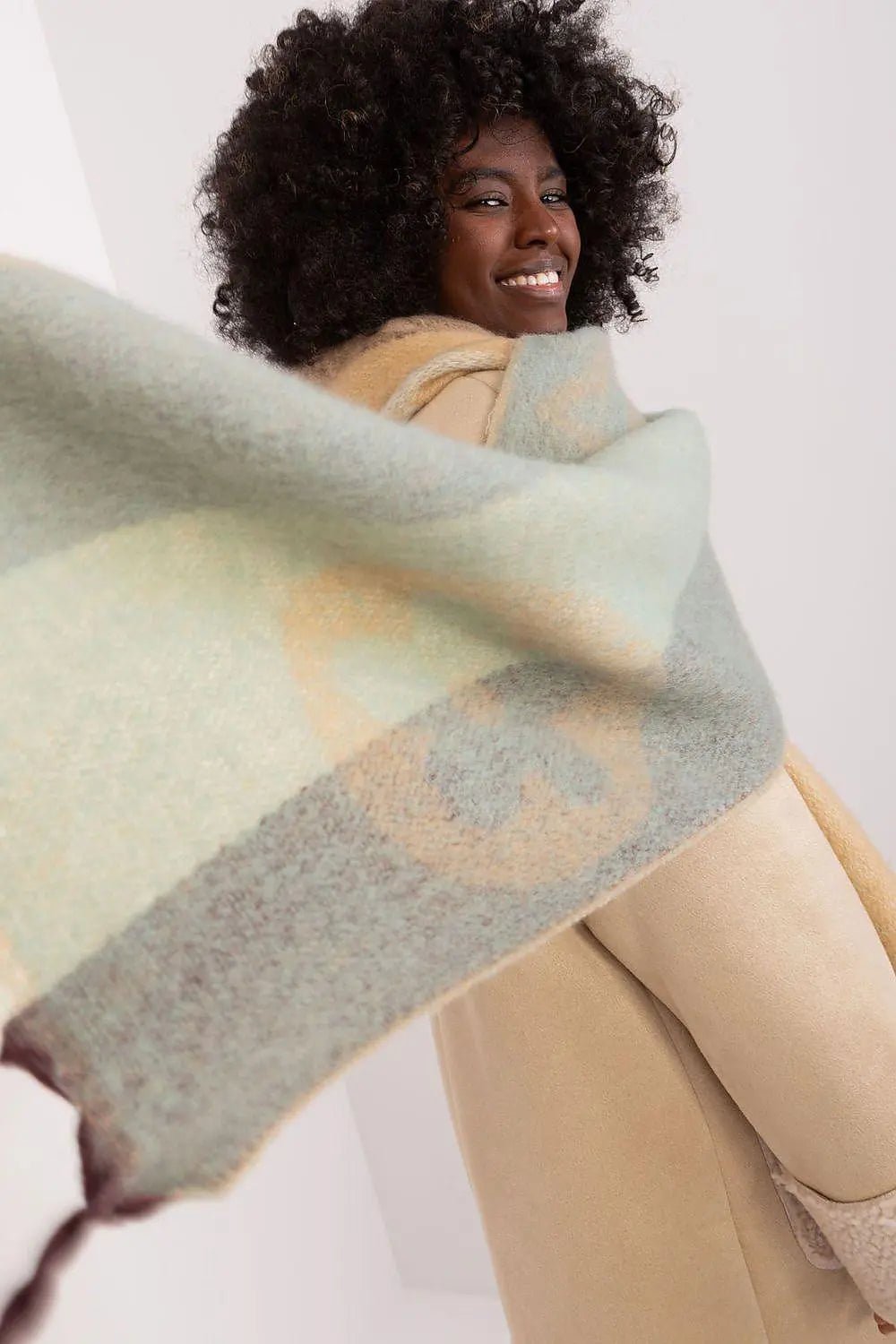 Decorative Stripe Scarf – Soft, Stylish & Cold-Weather Ready - Honesty Sales