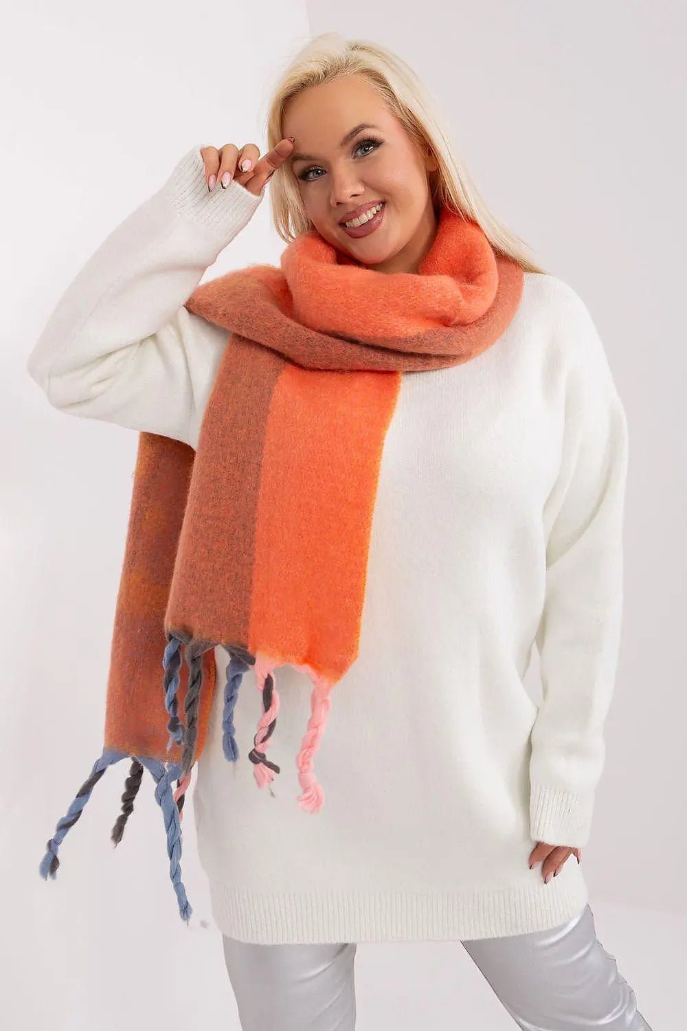 Decorative Stripe Scarf – Soft, Stylish & Cold-Weather Ready - Honesty Sales