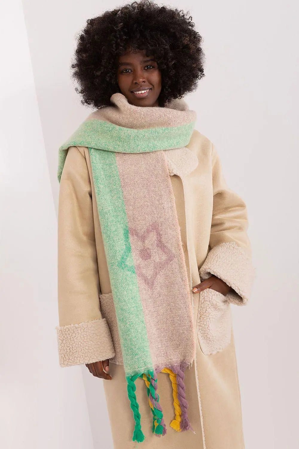 Decorative Stripe Scarf – Soft, Stylish & Cold-Weather Ready - Honesty Sales