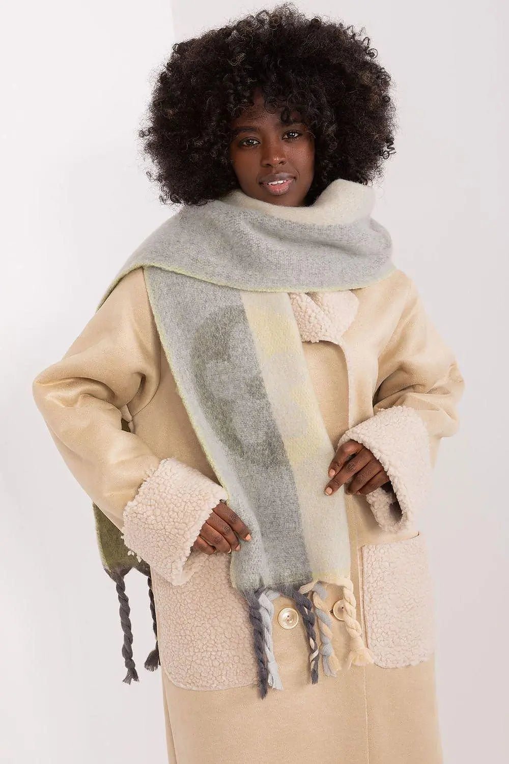 Decorative Stripe Scarf – Soft, Stylish & Cold-Weather Ready - Honesty Sales