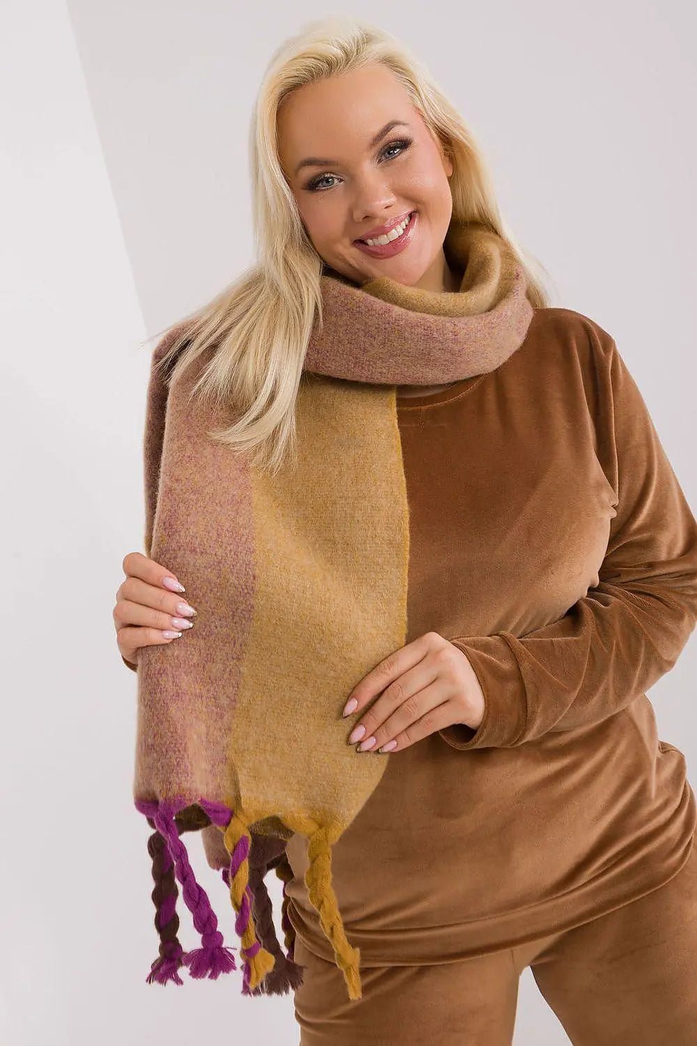 Decorative Stripe Scarf – Soft, Stylish & Cold-Weather Ready - Honesty Sales