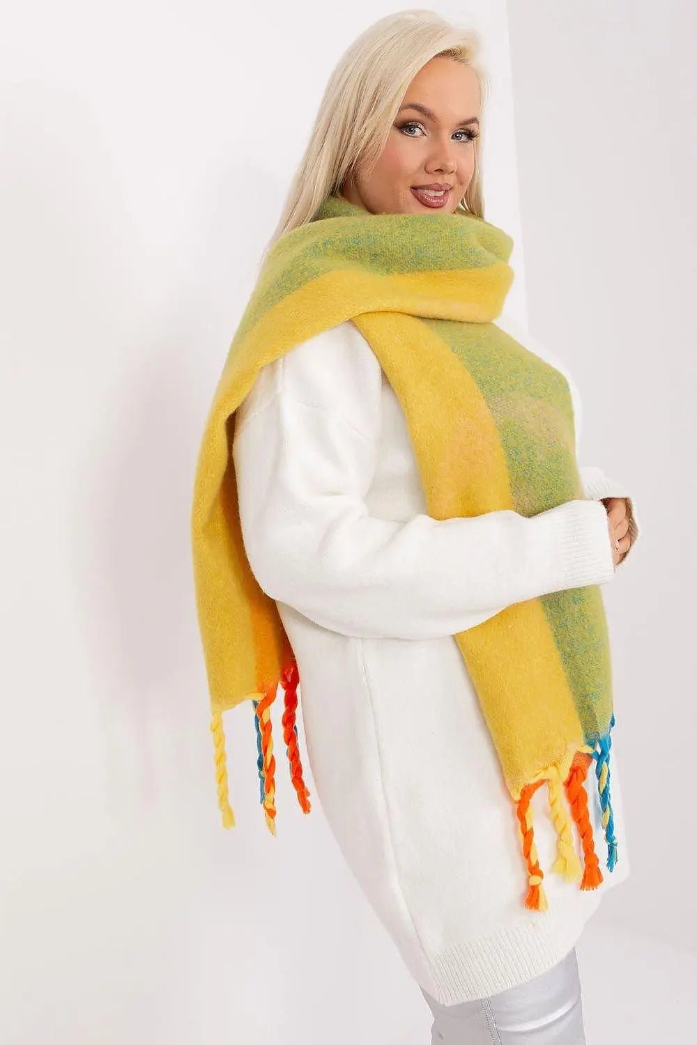 Decorative Stripe Scarf – Soft, Stylish & Cold-Weather Ready - Honesty Sales