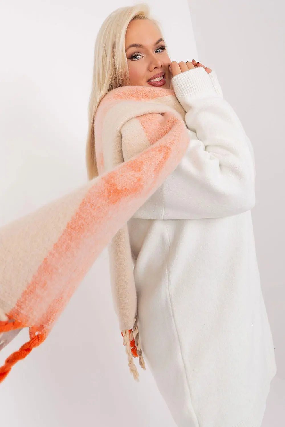 Decorative Stripe Scarf – Soft, Stylish & Cold-Weather Ready - Honesty Sales
