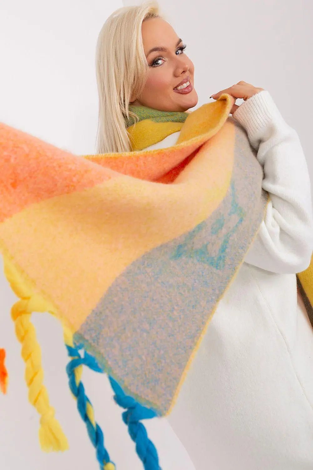 Decorative Stripe Scarf – Soft, Stylish & Cold-Weather Ready - Honesty Sales