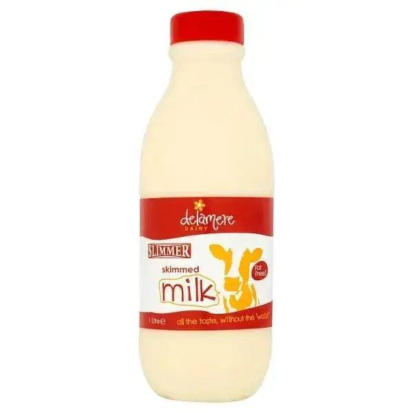 Delamere Dairy Slimmer Brand Skimmed Milk 1 Litre (Case of 12) - Honesty Sales