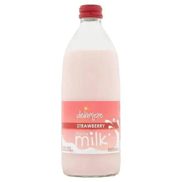 Delamere Dairy Strawberry Flavour Milk 500ml (Case of 12) - Honesty Sales Main image