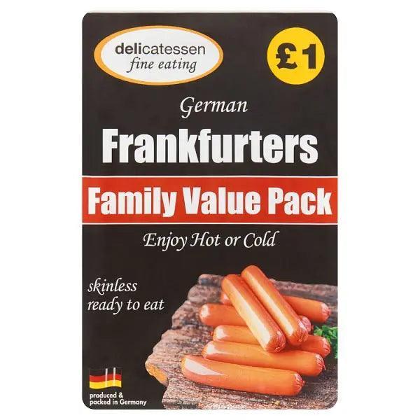 Delicatessen Fine Eating German Frankfurters 12 x 20g (240g) (Case of 9) - Honesty Sales