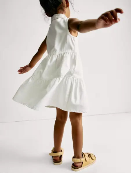 Denim Collared Dress (2 - 8 Yrs) - Honesty Sales