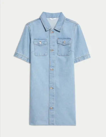 Denim Dress (6 - 16 Yrs) - Honesty Sales