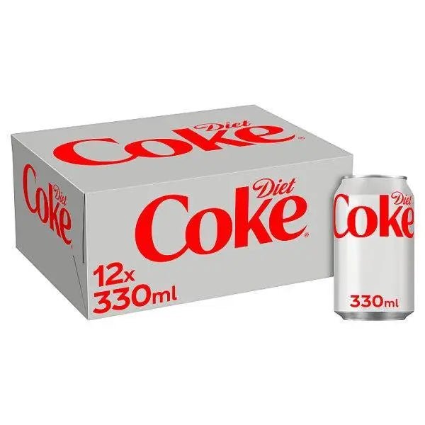 Diet Coke 12 x 330ml Cans (Case of 2) - Honesty Sales