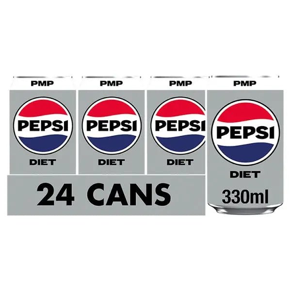 Diet Pepsi Cola Can PMP 330ml (Case of 24) - Honesty Sales