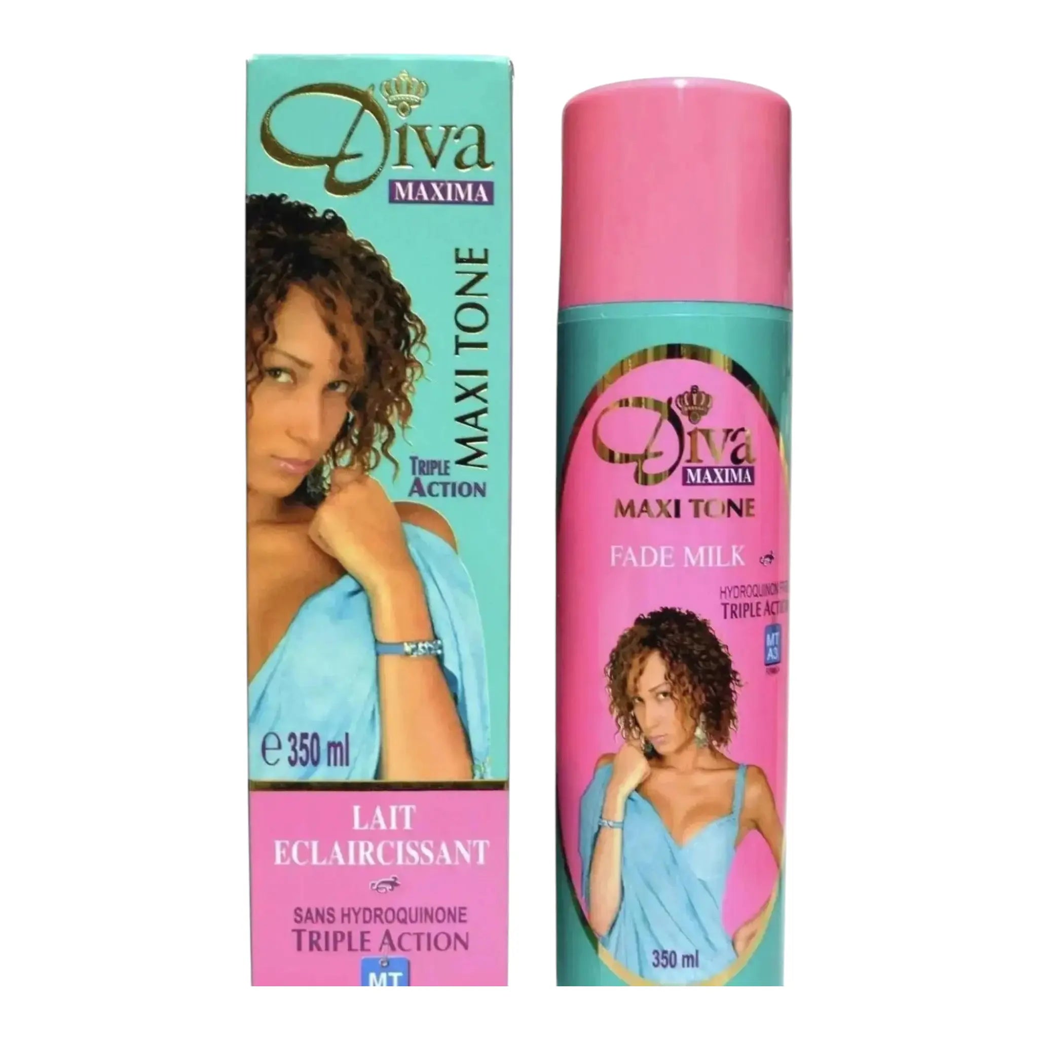 Diva Maxima Triple Action Fade Milk 350ml Lotion - Honesty Sales