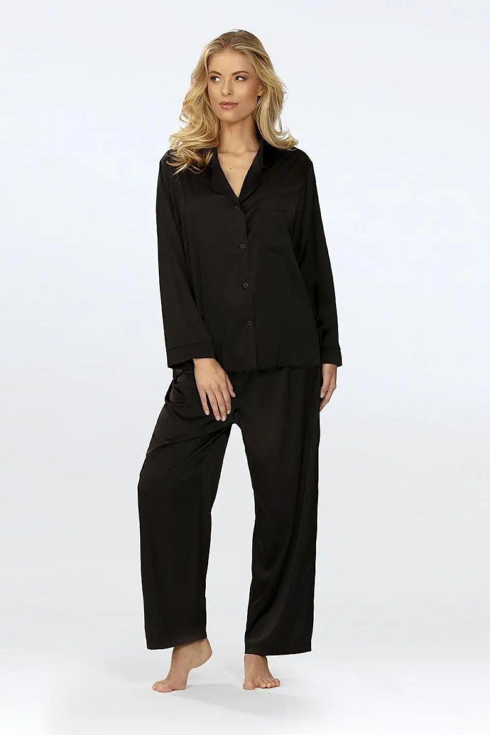 DKaren long pants and long-sleeved top womens pajamas - Honesty Sales